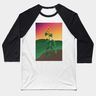 Sunflower Sunset Baseball T-Shirt